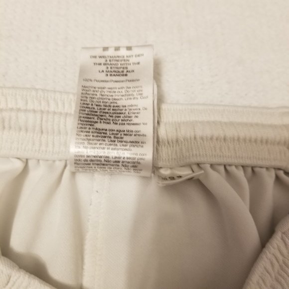 Adidas White Shorts Climalite Vintage Basketball Soccer Track or Running Shorts - Picture 9 of 13